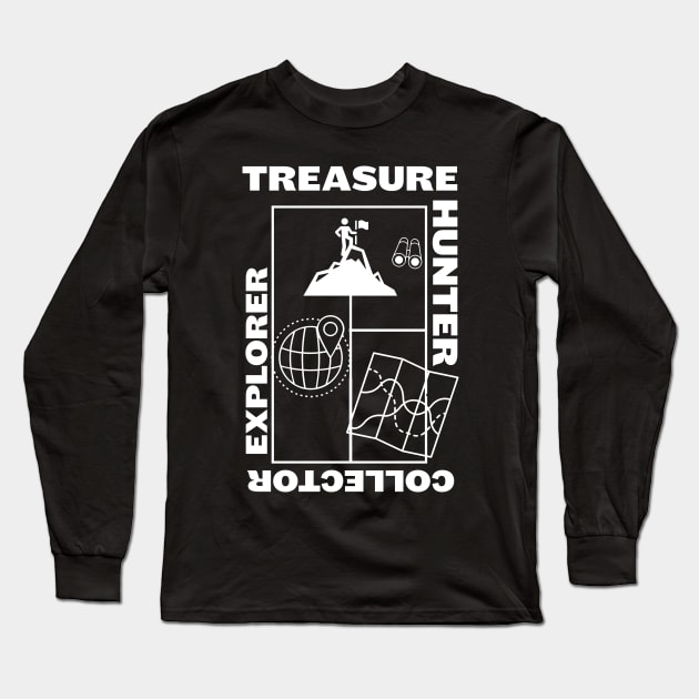 Treasure Hunter Explorer Long Sleeve T-Shirt by OakIslandMystery